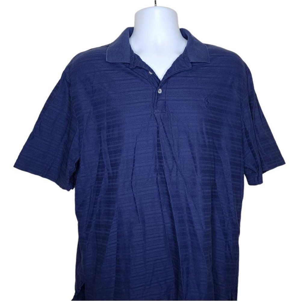 Polo Golf Ralph Lauren Shirt Short Sleeve Mens Size L Dark Blue